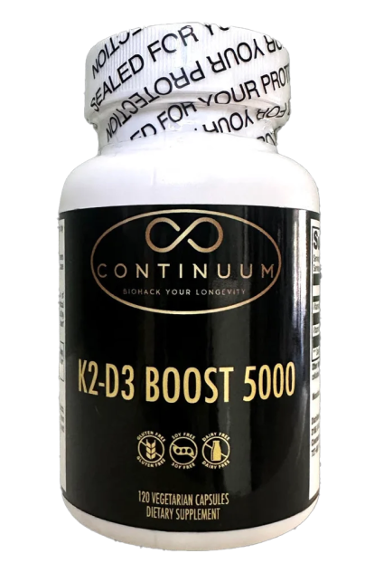 Vitamin K2-D3 Boost 5000 - Longevity supplements from Continuum Wellness